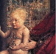 EYCK, Jan van The Virgin of Chancellor Rolin (detail) ds France oil painting artist